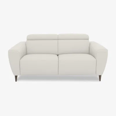 Furniture Village Nicoletti Italia - Milano 2 Seater Leather Sofa - Dali Bianco