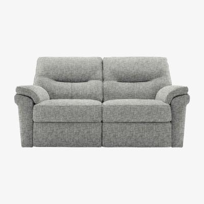 Furniture Village G Plan - Seattle 2 Seater Fabric Power Recliner Sofa with Power Lumbar - Remco Duck Egg