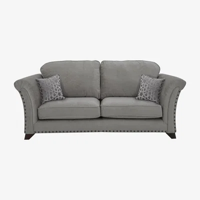 Furniture Village Holly 2 Seater Fabric Classic Back Sofa With Studs