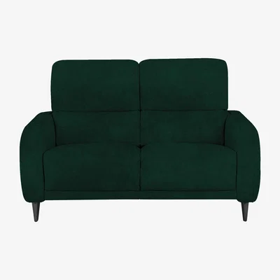 Furniture Village Domicil - Logan 2 Seater Fabric Power Recliner Sofa - Emerald Green