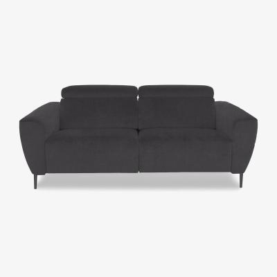 Furniture Village Nicoletti Italia - Milano 2.5 Seater Fabric Power Recliner Sofa - Coupe Antracite