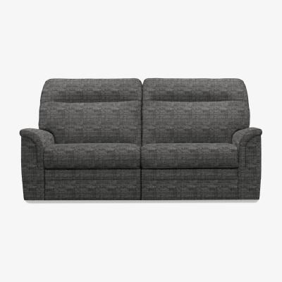 Furniture Village Parker Knoll - Hudson 23 Large 2 Seater Fabric Power Recliner Sofa with Headrests and Power Lumbar - Dash Truffle
