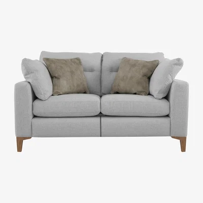 Furniture Village Uniqa 2 Seater Fabric Power Recliner Sofa - Grey