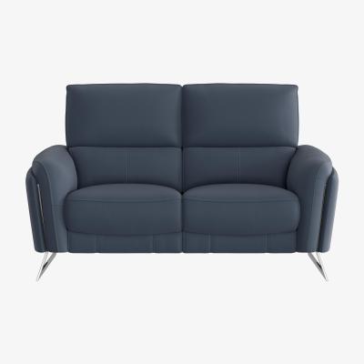 Furniture Village Amarilla 2 Seater Leather Power Recliner Sofa - Blue- World of Leather