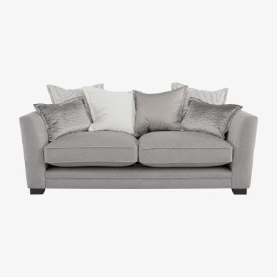 Furniture Village Boutique Lavish Fabric 2 Seater Scatter Back Sofa - Grey
