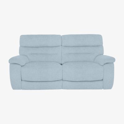 Furniture Village Comfort Story - Nimbus 2 Seater Fabric Power Recliner Sofa - Baby Blue