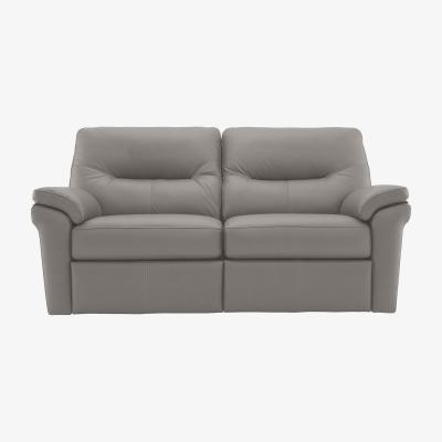 Furniture Village G Plan - Seattle 2.5 Seater Leather Power Recliner Sofa - Cambridge Grey