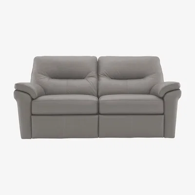 Furniture Village G Plan - Seattle 2.5 Seater Leather Power Recliner Sofa - Cambridge Grey