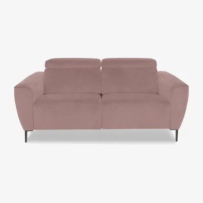 Furniture Village Nicoletti Italia - Milano 2 Seater Fabric Sofa - Fuente Coral