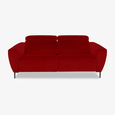 Furniture Village Nicoletti Italia - Milano 2.5 Seater Fabric Sofa - Selma Rosso