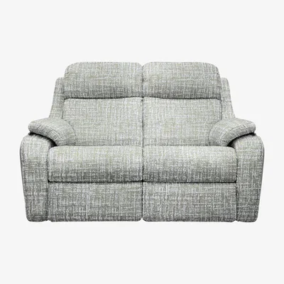 Furniture Village G Plan - Kingsbury 2 Seater Fabric Power Battery Recliner Sofa with Headrests - Shore Oatmeal