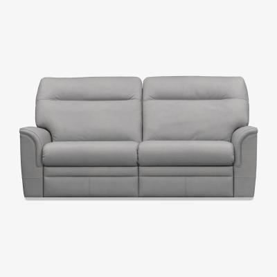 Furniture Village Parker Knoll - Hudson 23 Large 2 Seater Leather Power Recliner Sofa - Roma Steel
