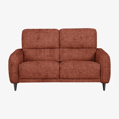 Furniture Village Domicil - Logan 2.5 Seater Fabric Power Recliner Sofa - Red Maple