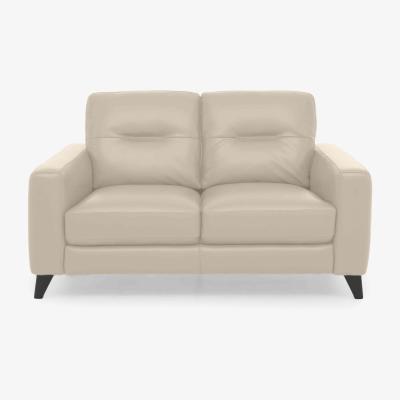 Furniture Village Jules 2 Seater NC Leather Sofa - NC Bisque