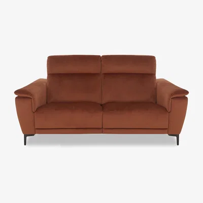 Furniture Village Nicoletti Italia - Amalfi 2 Seater Fabric Sofa - Selma Mattone