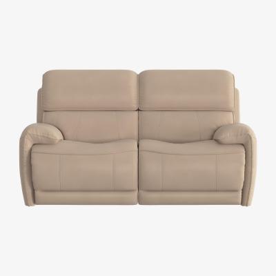 Furniture Village Link 2 Seater Leather Power Recliner Sofa with Power Headrests