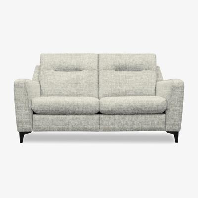 Furniture Village G Plan - Arlo 2 Seater Fabric Sofa - No Recliner - Waffle Smoke with Ebony Feet