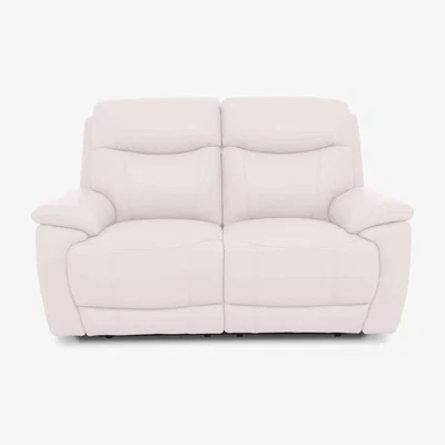 Furniture Village Sloane 2 Seater Leather Sofa - Cotton