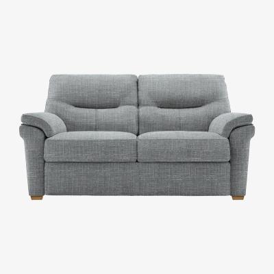 Furniture Village G Plan - Seattle 2 Seater Fabric Sofa with Wooden Feet - Beach Duck Egg