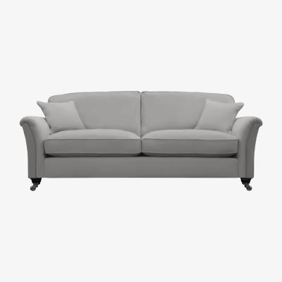 Furniture Village Parker Knoll - Devonshire Grand Classic Back Leather Sofa - Grey