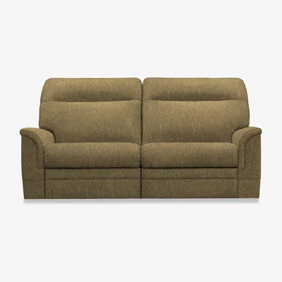 Furniture Village Parker Knoll - Hudson 23 Large 2 Seater Fabric Power Recliner Sofa with Headrests and Power Lumbar - Country Moss