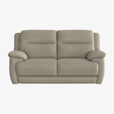Furniture Village Touch 2 Seater Leather Sofa - Grey- World of Leather
