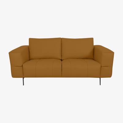 Furniture Village Domicil - Lawson 2 Seater Leather Sofa - NP Honey Yellow