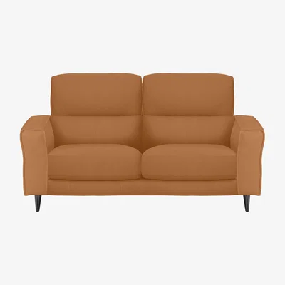 Furniture Village Axel 2 Seater NC Leather Sofa - NC Honey Yellow