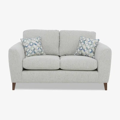 Furniture Village Pippa 2 Seater Fabric Sofa - Spring Sea/Sky Wd Ft