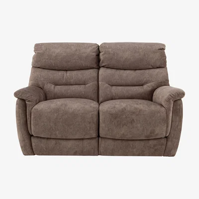 Furniture Village Chicago 2 Seater Fabric Power Recliner Sofa - Mink