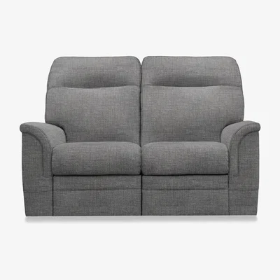 Furniture Village Parker Knoll - Hudson 23 Fabric 2 Seater Power Recliner Sofa with Headrests and Power Lumbar - Pewter