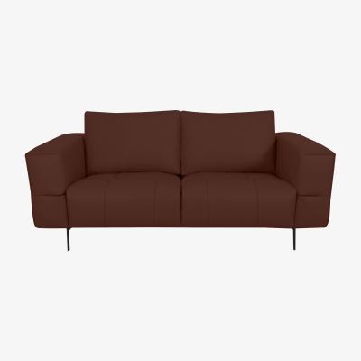 Furniture Village Domicil - Lawson 2 Seater Leather Sofa - NN Saddle Brown