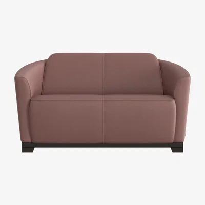Furniture Village Nicoletti - Ketty 2 Seater Leather Sofa - Pink