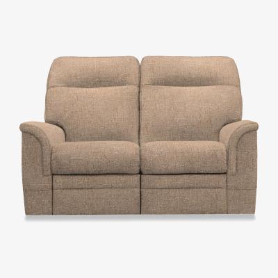 Furniture Village Parker Knoll - Hudson 23 Fabric 2 Seater Power Recliner Sofa with Headrests and Power Lumbar - Country Oatmeal