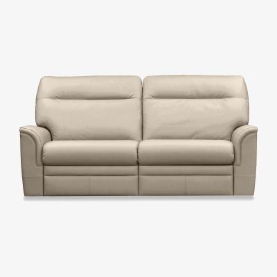 Furniture Village Parker Knoll - Hudson 23 Large 2 Seater Leather Power Recliner Sofa - Como Taupe