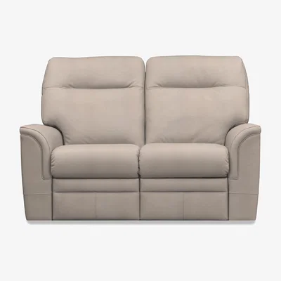 Furniture Village Parker Knoll - Hudson 23 Leather 2 Seater Power Recliner Sofa - Roma Putty