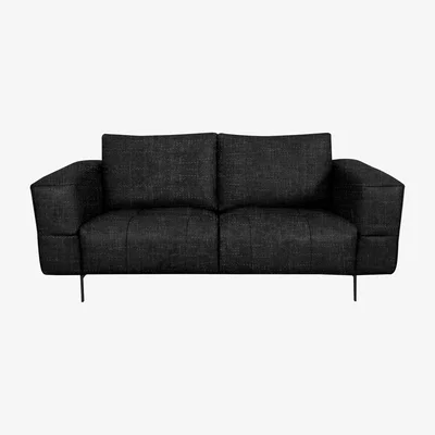 Furniture Village Domicil - Lawson 2 Seater Fabric Sofa - Black Mica