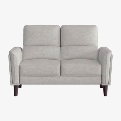 Furniture Village Compact Collection Klein 2 Seater Fabric Sofa - R23 Silver Grey