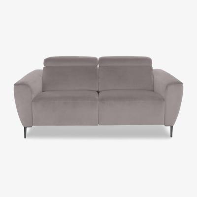 Furniture Village Nicoletti Italia - Milano 2 Seater Fabric Power Recliner Sofa - Selma Grigio
