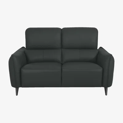 Furniture Village Domicil - Maddox 2 Seater Leather Sofa - NN Shale Grey