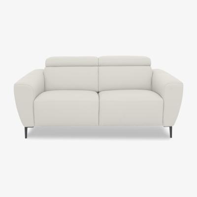 Furniture Village Nicoletti Italia - Milano 2 Seater Leather Power Recliner Sofa - Dali Bianco
