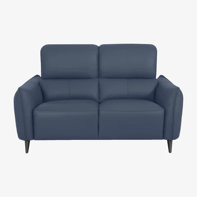 Furniture Village Domicil - Maddox 2 Seater Leather Power Recliner Sofa - NN Ocean Blue