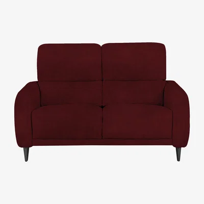 Furniture Village Domicil - Logan 2 Seater Fabric Sofa - Burgundy