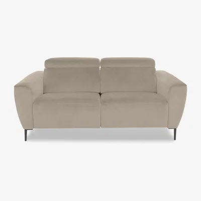 Furniture Village Nicoletti Italia - Milano 2 Seater Fabric Sofa - Flambe Visone