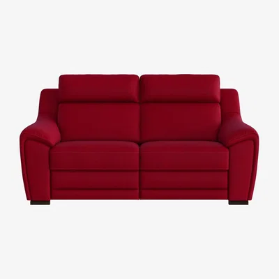 Furniture Village Nicoletti - Tosca 2.5 Seater Fabric Power Recliner Sofa - Red