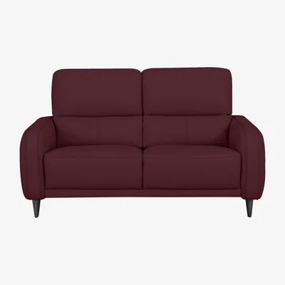 Furniture Village Domicil - Logan 2.5 Seater Leather Sofa - NP Ruby
