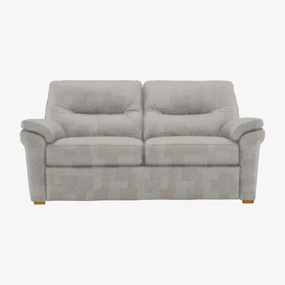 Furniture Village G Plan - Seattle 2.5 Seater Fabric Sofa with Wooden Feet - Faro Sky