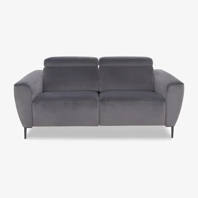 Furniture Village Nicoletti Italia - Milano 2 Seater Fabric Sofa - Selma Topo