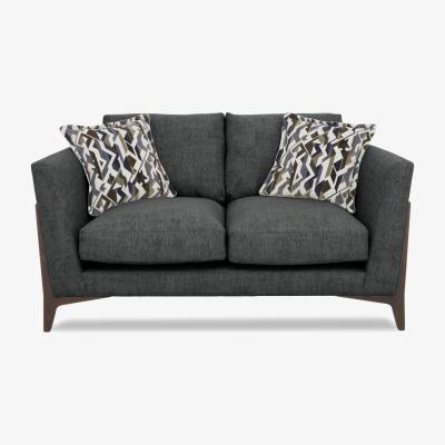 Furniture Village Iris 2 Seater Fabric Sofa - Elara Charcoal Wa Ft