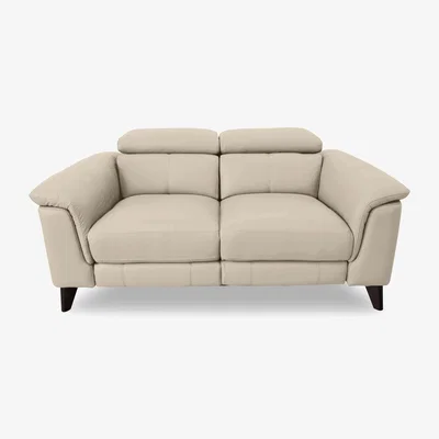 Furniture Village Wade 2 Seater BV Leather Power Recliner Sofa - BV Bisque